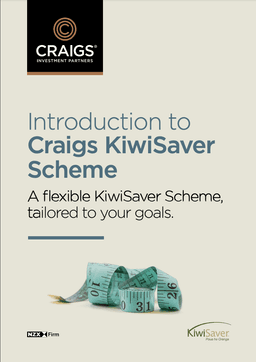 A cover to a Introduction to Craigs Kiwisaver Scheme brochure.