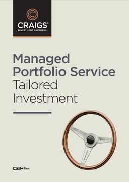 A cover image for a brochure for a managed portfolio service.